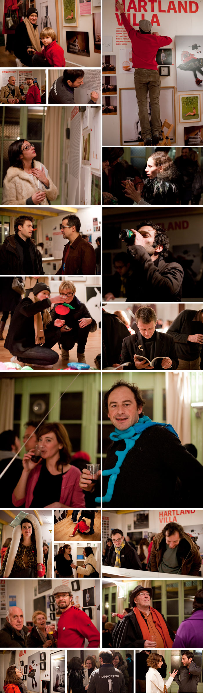 vernissage de l'exposition Hartland Villa